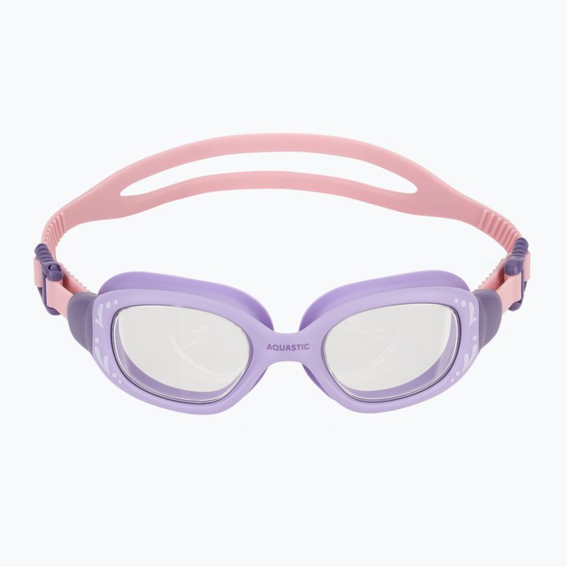Detské plavecké okuliare AQUASTIC Spinny purple 8