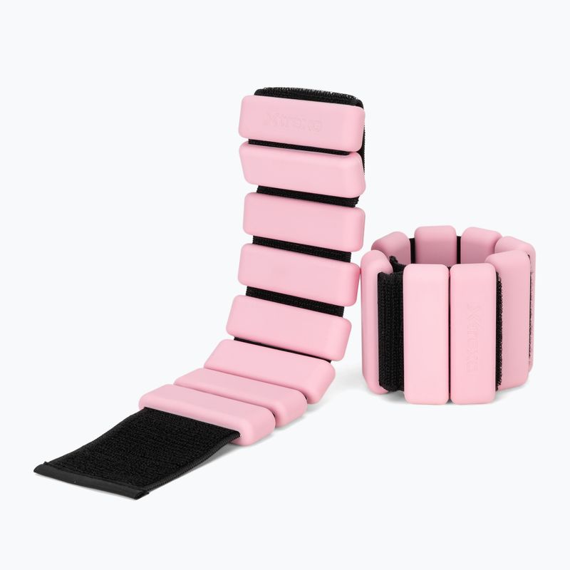 Závažia na členky a zápästia  XTREXO SCULPT 2 x 0,5 kg pink 3