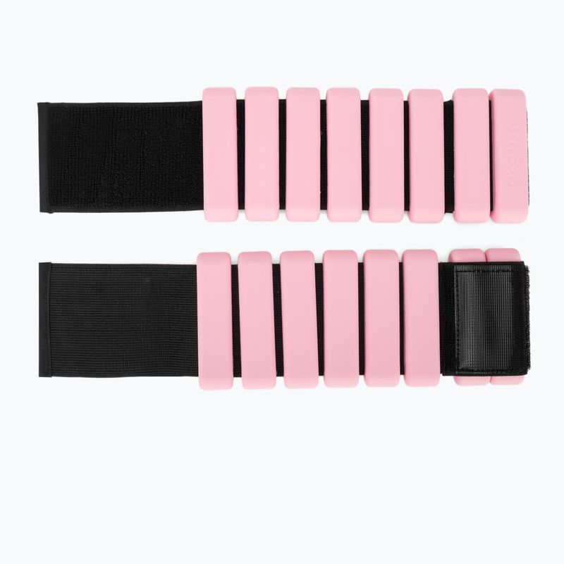 Závažia na členky a zápästia  XTREXO SCULPT 2 x 1 kg pink 4