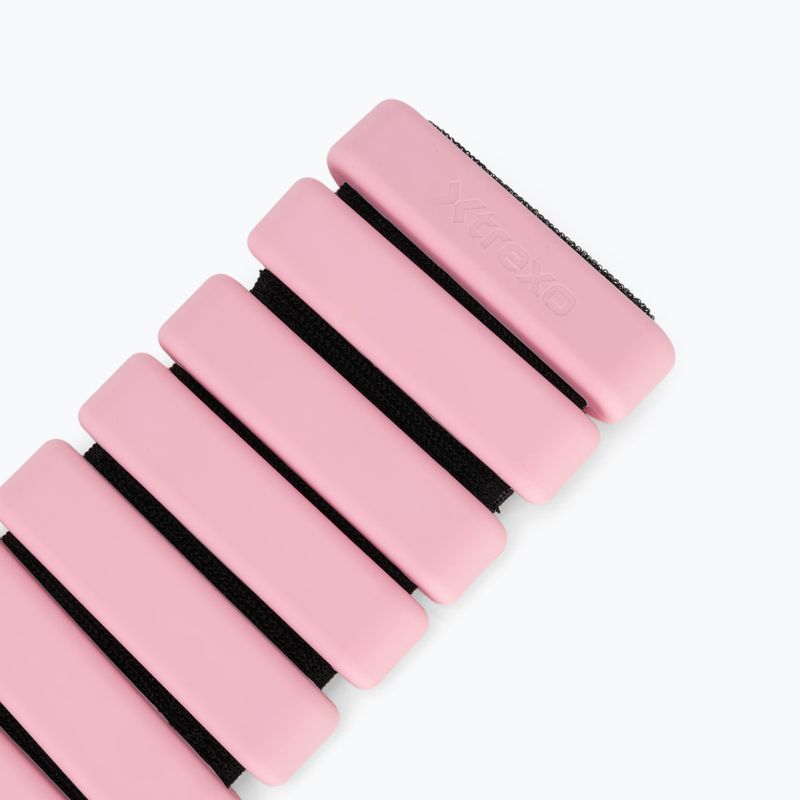 Závažia na členky a zápästia  XTREXO SCULPT 2 x 1 kg pink 5