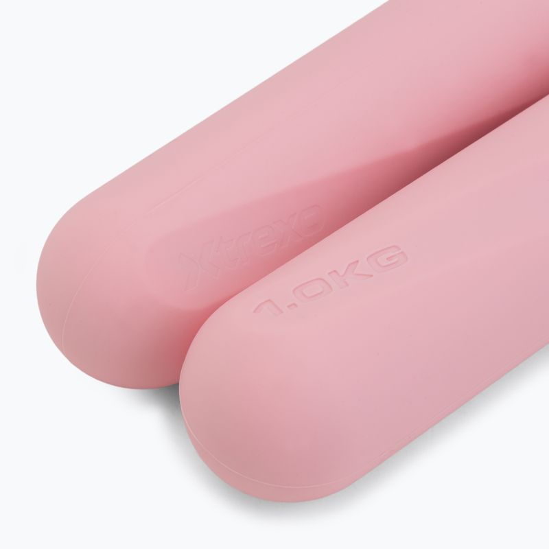 Sada činiek XTREXO SCULPT 2 x 1 kg pink 5
