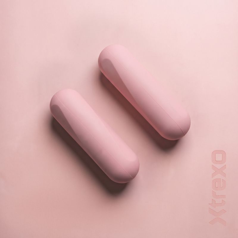 Súprava činiek XTREXO SCULPT 2 x 2 kg ružová 7