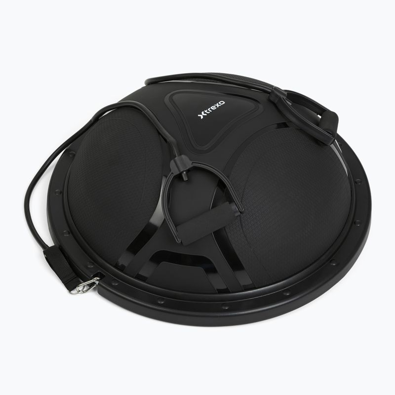 Gymnastická lopta XTREXO proFIT s gumami čierna