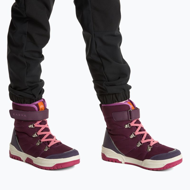 Detské snehule KADVA Flow WaterProof bordové 2