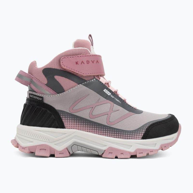 Detské trekingové topánky KADVA Rocky Trail Mid WaterProof Softshell gray / pink 5