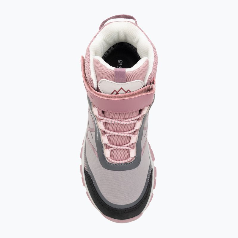 Detské trekingové topánky KADVA Rocky Trail Mid WaterProof Softshell gray / pink 8