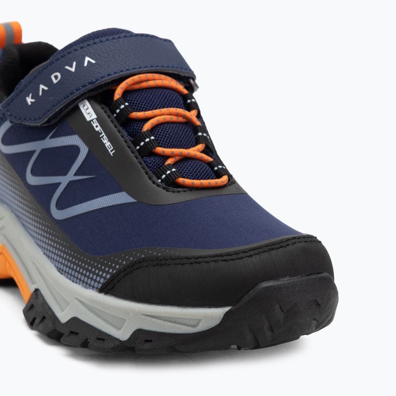 Detské trekingové topánky KADVA Rocky Trail Low WaterProof Softshell modré 10