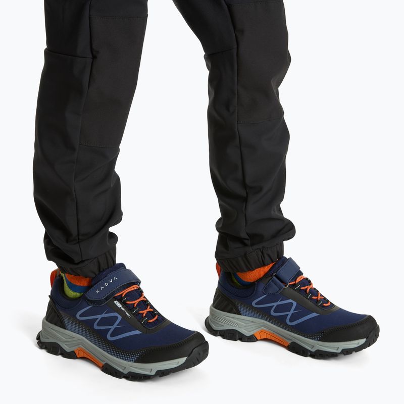 Detské trekingové topánky Kadva Rocky Trail Low WaterProof Softshell navy / black 2