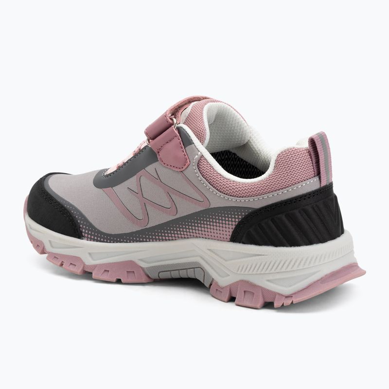 Detské trekingové topánky Kadva Rocky Trail Low WaterProof Softshell gray / pink 6
