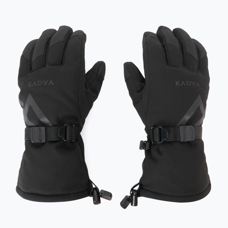 Rukavice na lyžovanie pánske KADVA Mountain Flow 3M Thinsulate čierne 2