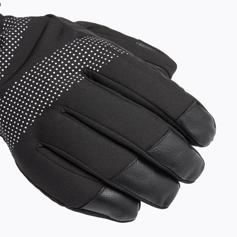 Lyžiarske rukavice KADVA Mountain Flow Pro koža 3M Thinsulate black 10