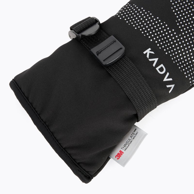 Dámske lyžiarske rukavice KADVA Mountain Flow Pro koža 3M Thinsulate black 5