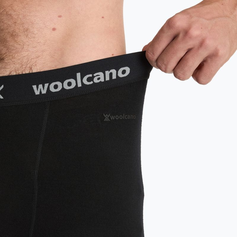 Pánska súprava termoprádla WOOLCANO Merino SET0540 čierna 8