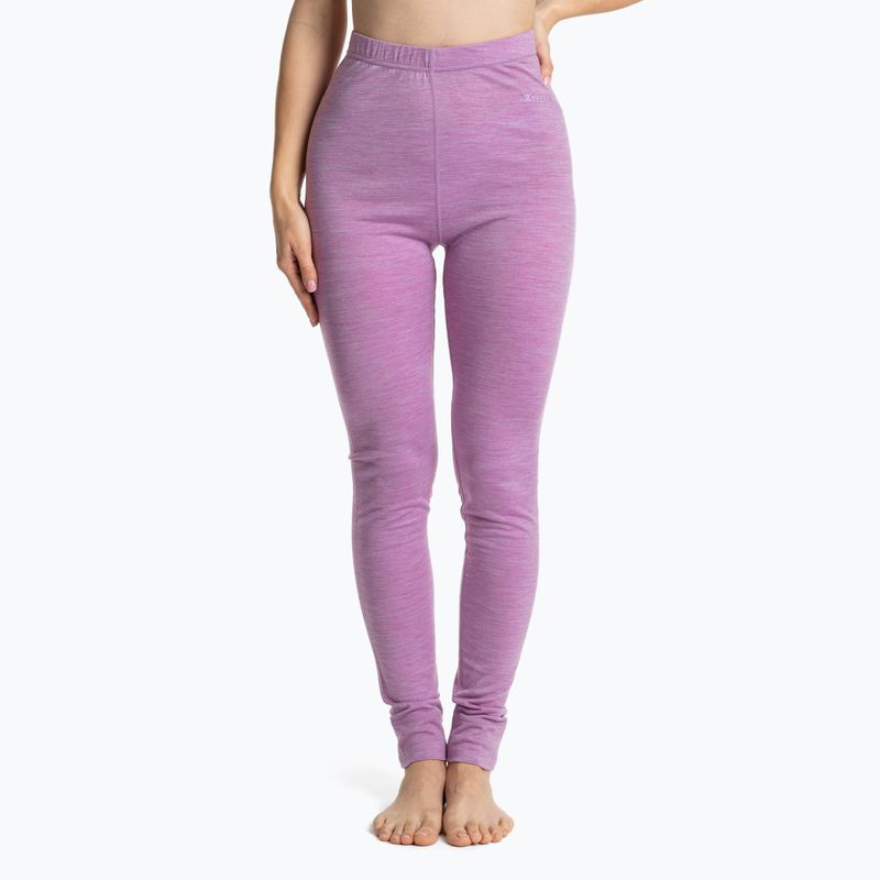 Dámska súprava termoprádla WOOLCANO Merino SET0543 fialová 7