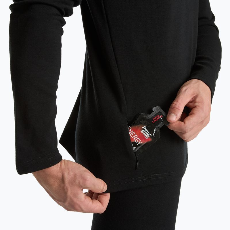 Pánska termo mikina WOOLCANO Merino TOP0544 black 8