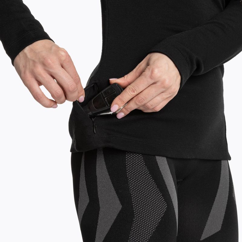 Dámska termo mikina WOOLCANO Merino TOP0545 black 7