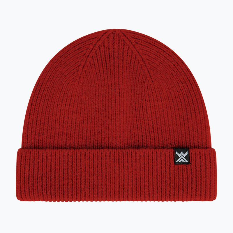 Zimná čiapka WOOLCANO Merino HAT0440 czerwony