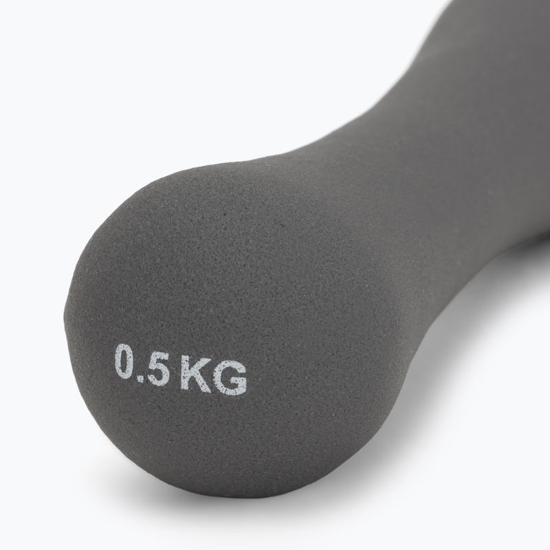 Neoprénová činka XTREXO TX0-B4M007 0,5 kg sivá 5