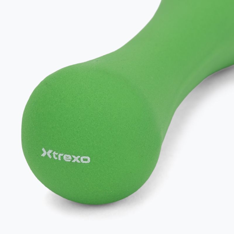 Neoprénová činka XTREXO TX0-B4M008 1 kg zelená 5
