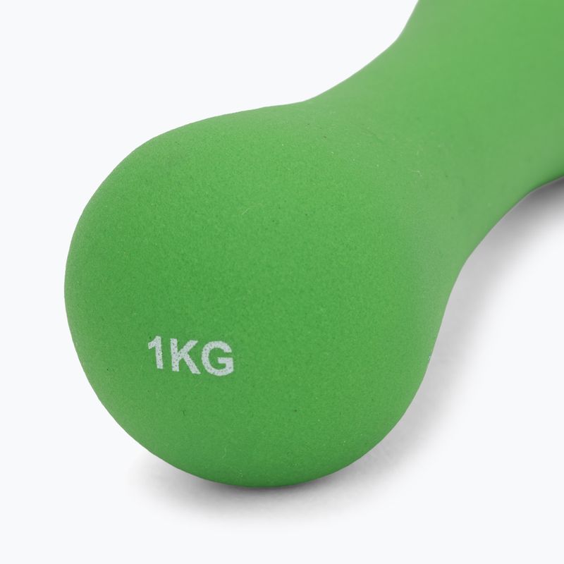 Neoprénová činka XTREXO TX0-B4M008 1 kg zelená 6