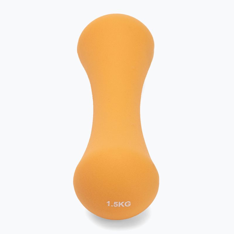 Neoprénová činka TREXO TX0-B4M009 1,5 kg oranžová 2