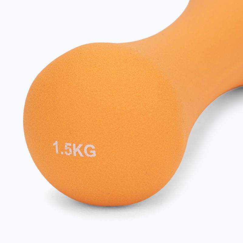 Neoprénová činka XTREXO TX0-B4M009 1,5 kg oranžová 5