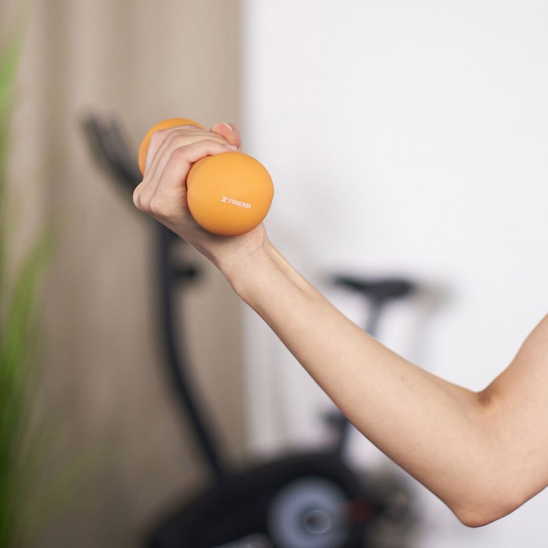 Neoprénová činka XTREXO TX0-B4M009 1,5 kg oranžová 6