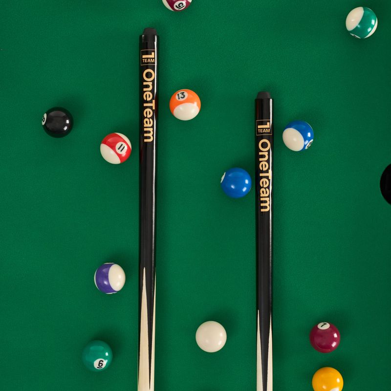 Hrací stôl 3in1 OneTeam FunArena futbal, push hockey, biliard drevený black 14