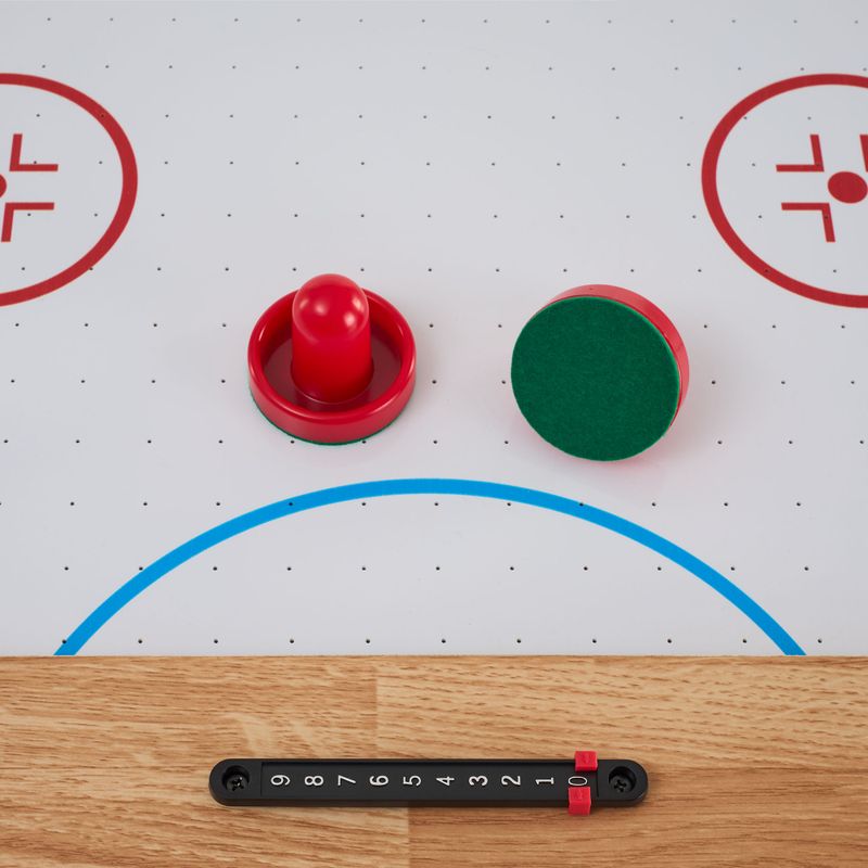 Hrací stôl 3in1 OneTeam FunArena futbal, push hockey, biliard drevený black 18