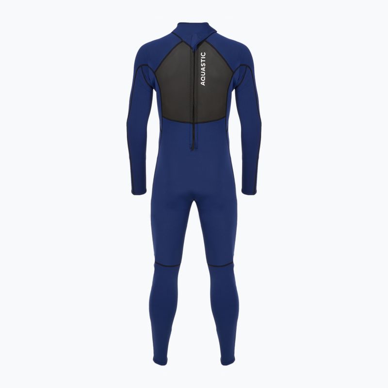 Pánsky surfový neoprén AQUASTIC 3/2 mm WAVEY 3/2 navy 12