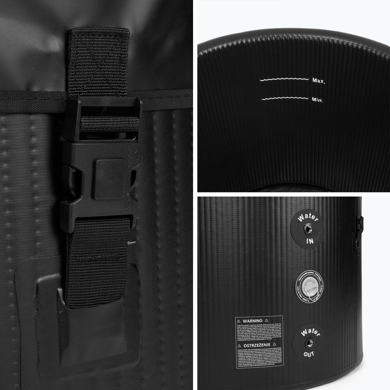 Bazén na otužovanie Basen AQUASTIC  BrrFree 382L dropstitch black 8