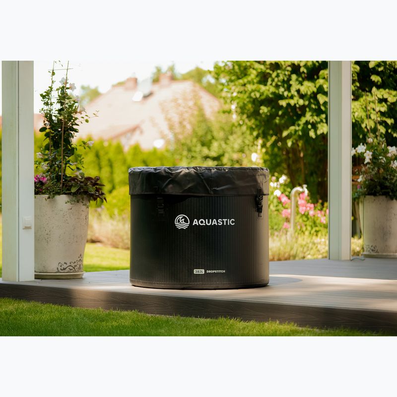 Bazén na otužovanie Basen AQUASTIC  BrrFree 382L dropstitch black 11