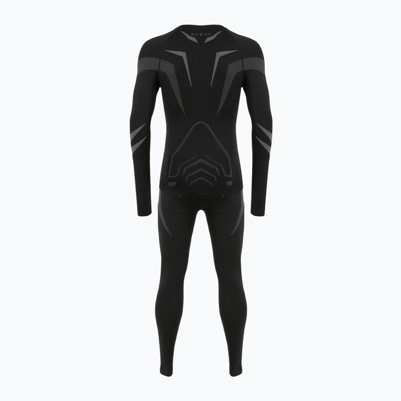 Komplet termoregulačnej pánskej bielizne KADVA ALPINESTEP COOLMAX THERMAL PRO DRY bezšvový čierny 11