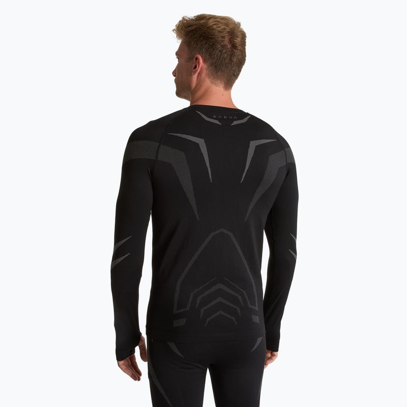 Komplet termoregulačnej pánskej bielizne KADVA ALPINESTEP COOLMAX THERMAL PRO DRY bezšvový čierny 4