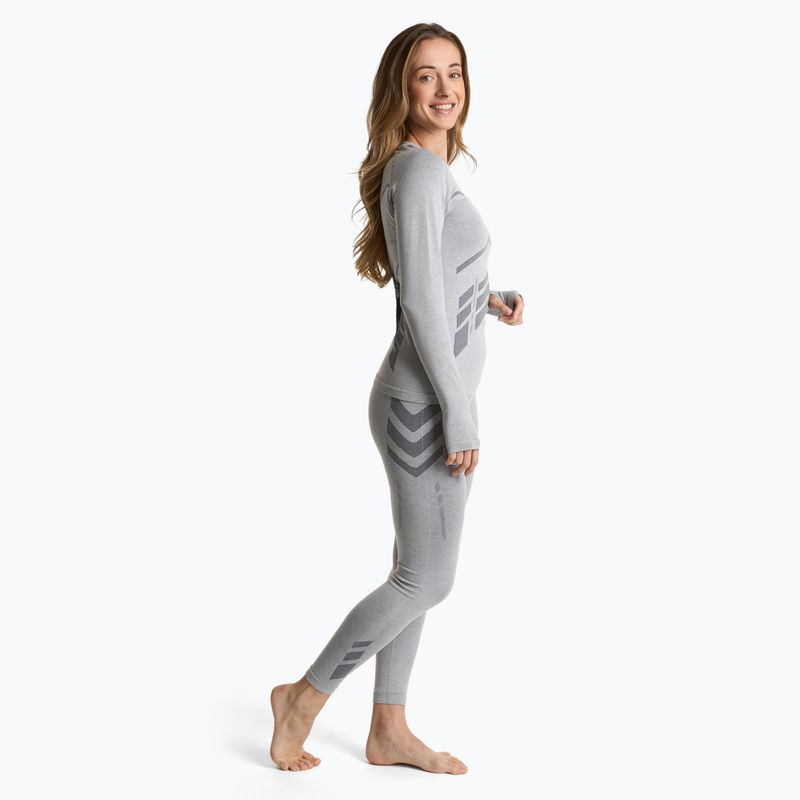 Dámska termoaktyvna mikina KADVA ALPINESTEP BAMBOO THERMO LIGHT PLUS bezšvová šedá 5