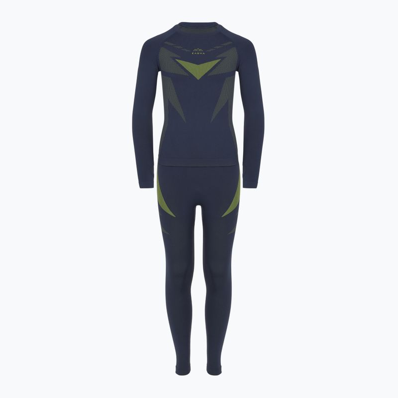 Detská termo bielizeň KADVA ALPINESTEP THERMO LIGHT PLUS navy / green 10