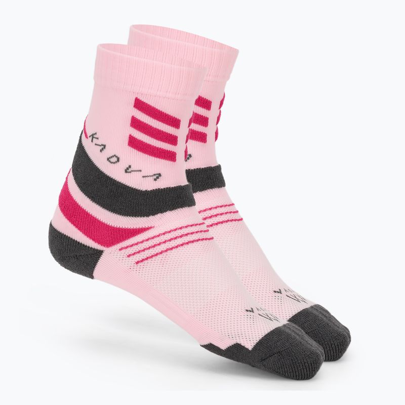 Detské ponožky KADVA Stride Coolmax 2 pairs różowy pink / black 2