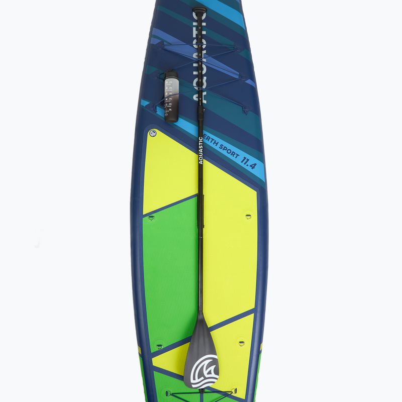 Súprava doska SUP nafukovacia AQUASTIC Perth Sport 11'4" MSL allround green 10