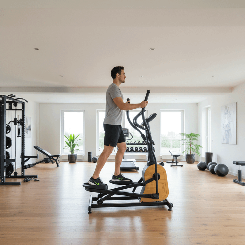 Eliptický trenažér XTREXO OM400 Wood black 10