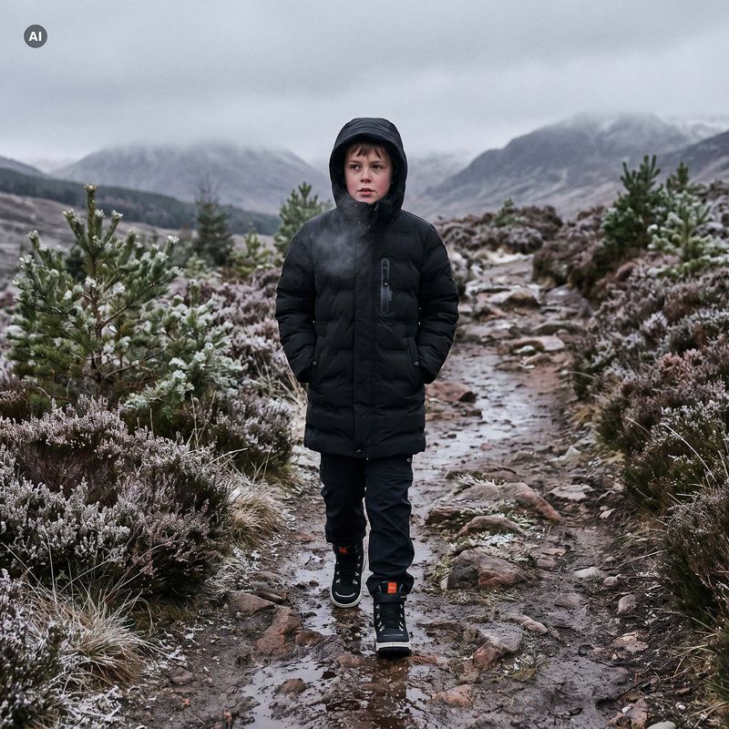 Detská páperová bunda KADVA City Alpine JR čierna 6