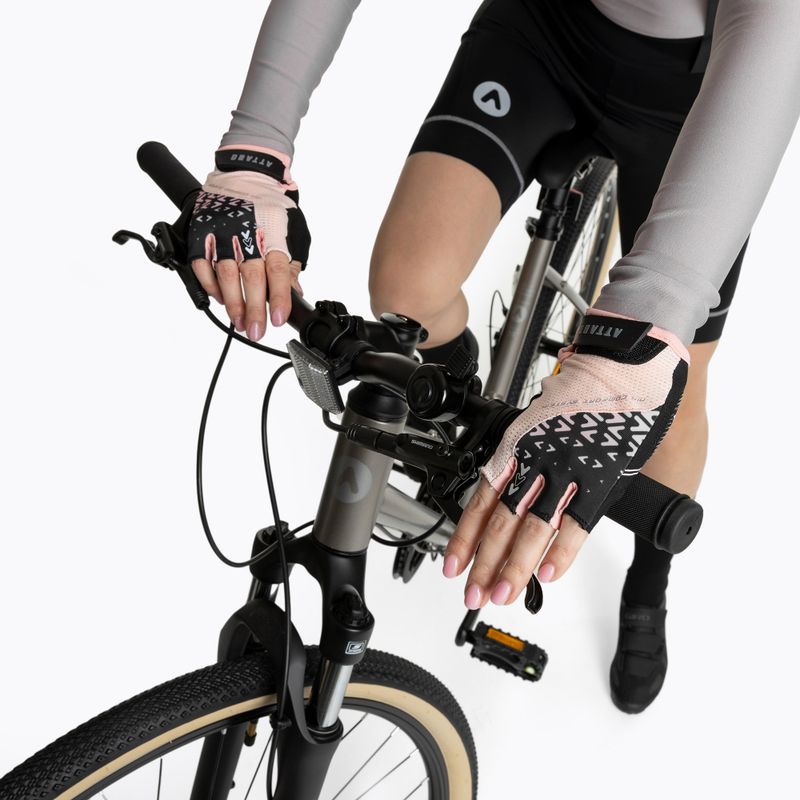 Dámske cyklistické rukavice ATTABO Vito WMNS gel shock proof pink/black 5