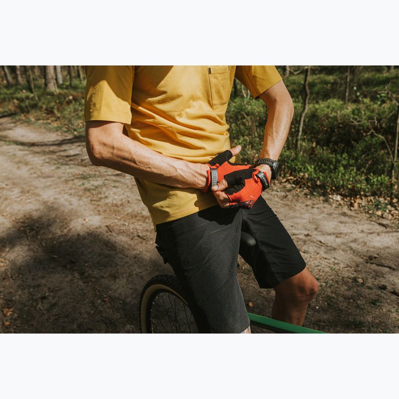 Cyklistické rukavice ATTABO Vito gel shock proof červeno-čierne 9