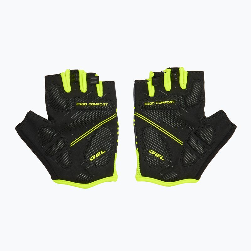 Cyklistické rukavice ATTABO Vito gel shock proof lime/black 3