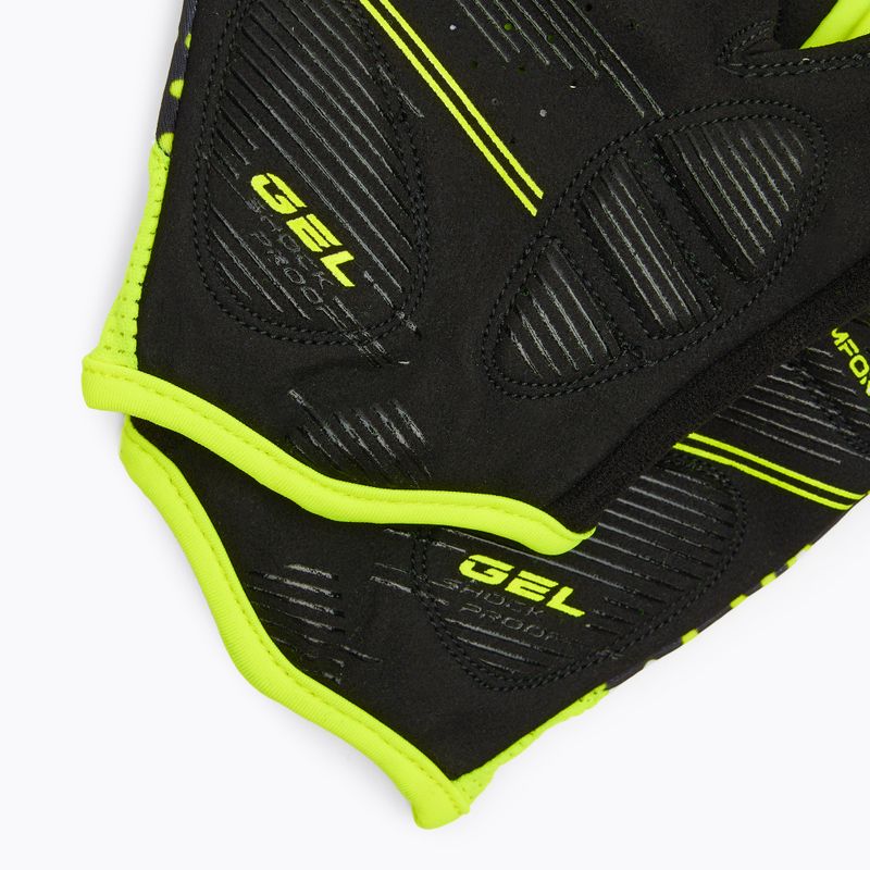 Cyklistické rukavice ATTABO Vito gel shock proof lime/black 5