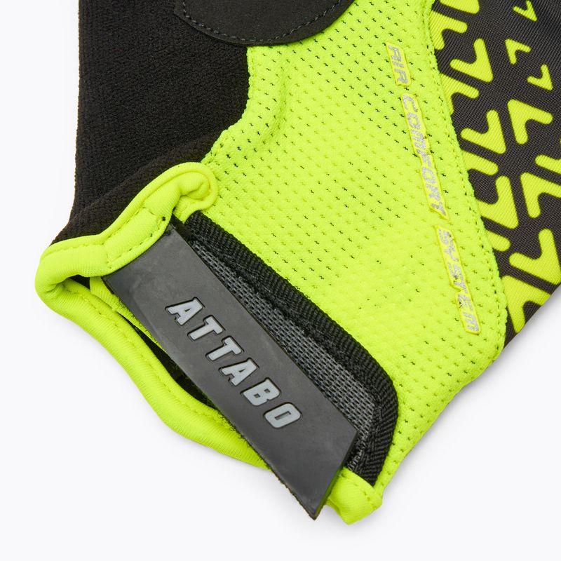 Cyklistické rukavice ATTABO Vito gel shock proof lime/black 6