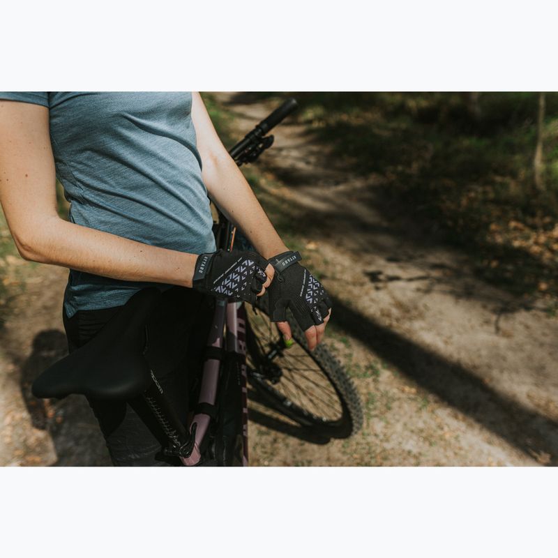 ATTABO Vito gélové cyklistické rukavice odolné voči nárazom čierne 9