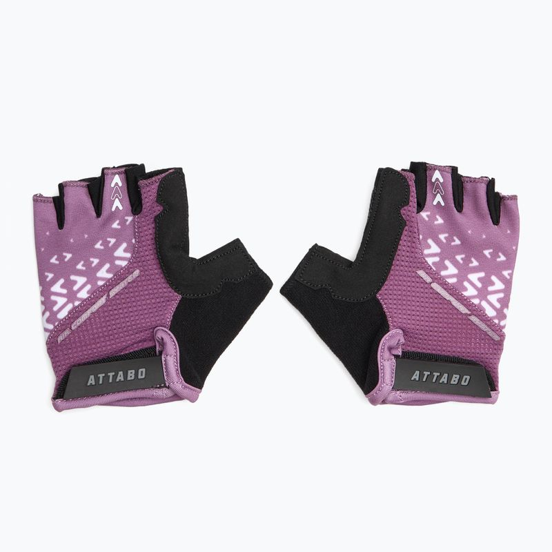 Detské cyklistické rukavice ATTABO Vito JRG gel shock proof pink/black 2