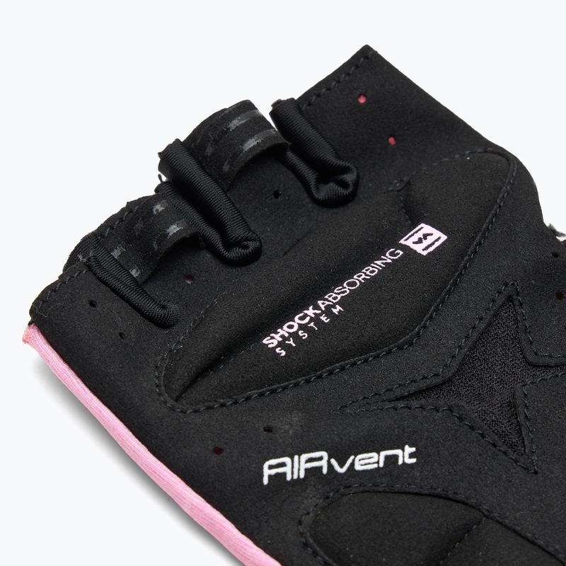 Dámske cyklistické rukavice ATTABO Kinu Pro WMNS shock absorbing system pink/black 6