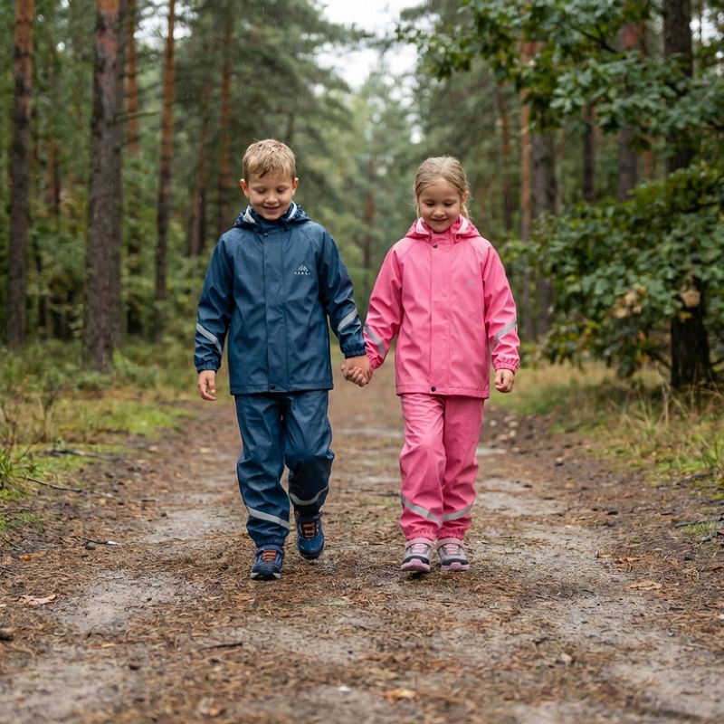 Detská nepremokavá bunda KADVA AquaLock JR membrána 5000 tmavomodrá 10