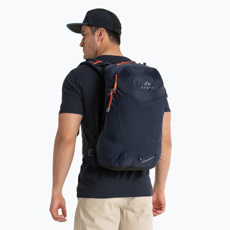 Turistický batoh KADVA Aventura 22 l oceľovo modrý 11